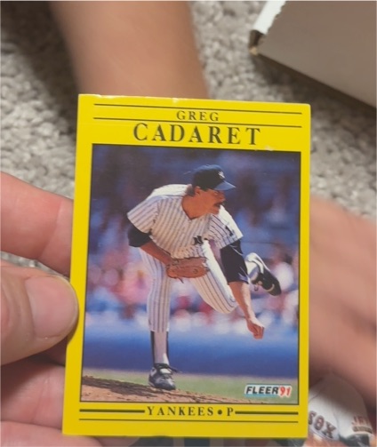 1991 Fleer #658 Greg Cadaret — front