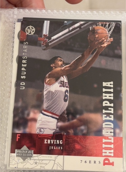 2002-03 Upper Deck UD Superstars #188 Julius Erving — front