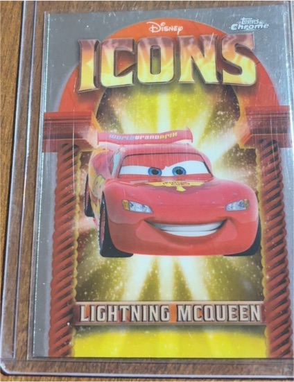 2025 Topps Chrome Disney #DI-5 Lightning McQueen Disney Icons — front
