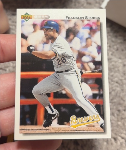 1992 Upper Deck #396 Franklin Stubbs — front