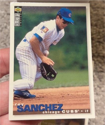 1995 Upper Deck Collector's Choice #202 Rey Sanchez — front