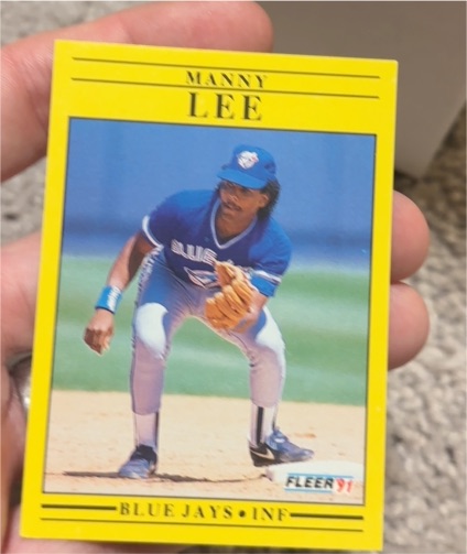 1991 Fleer #92 Manny Lee — front