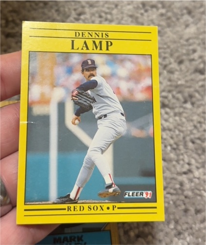 1991 Fleer #101 Dennis Lamp — front