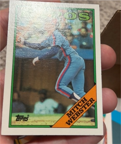 1988 Topps #138 Mitch Webster — front