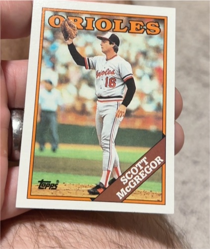 1988 Topps #16 Scott McGregor — front