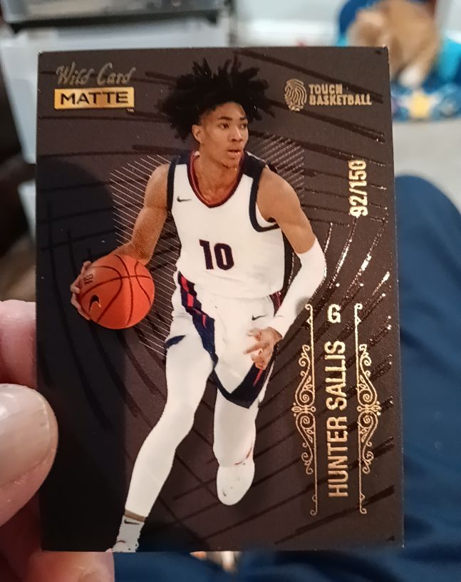 2022 Wild Card Matte #MB-26 Hunter Sallis — front