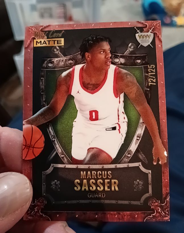 2022 Wild Card Matte Weekend Warrior #WW-25 Marcus Sasser — front