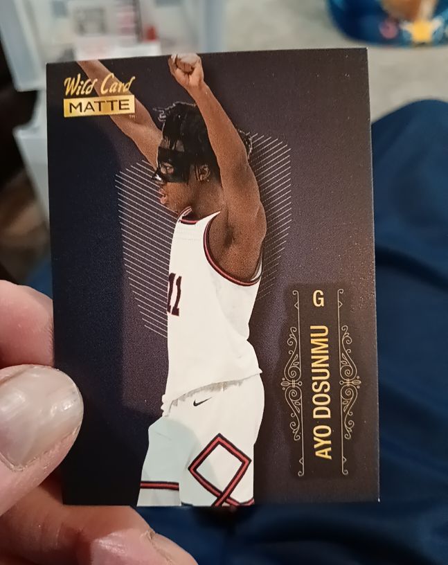 2022 Wild Card Matte #MB-6 Ayo Dosunmu — front