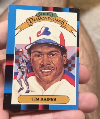 1988 Donruss Diamond Kings #2 Tim Raines — front