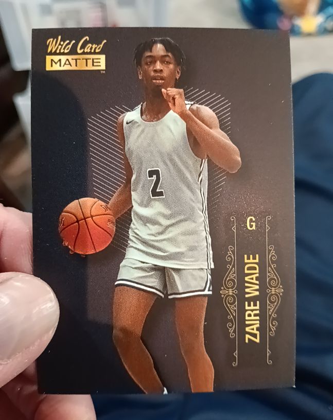 2022-23 Wild Card Matte Draft #MB-76 Zaire Wade — front