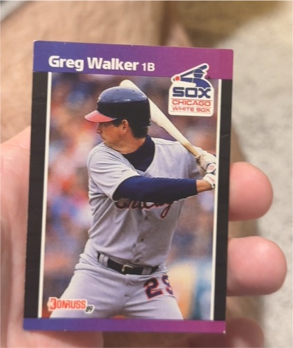 1989 Donruss #135 Greg Walker — front
