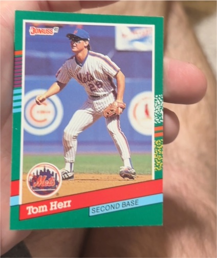 1991 Donruss #610 Tom Herr — front