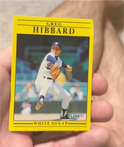 1991 Fleer #122 Greg Hibbard — front