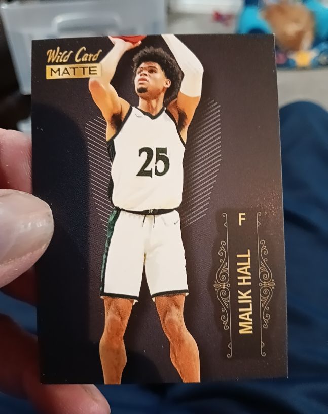 2022 Wild Card Matte #MB-54 Malik Hall — front