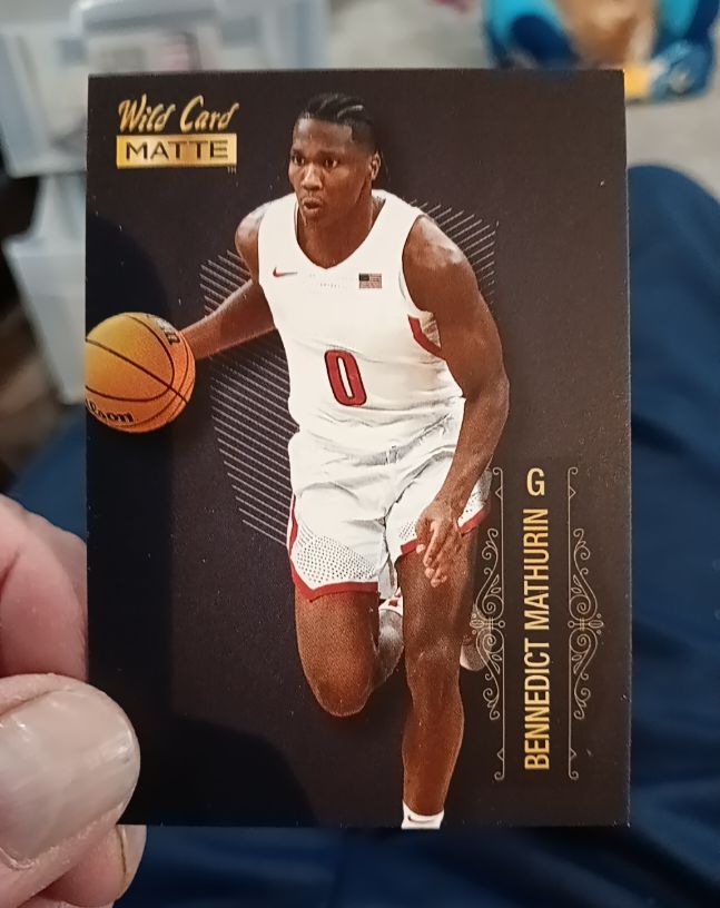 2022 Wild Card Matte #MB-7 Bennedict Mathurin — front