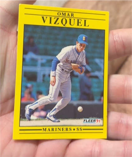 1991 Fleer #464 Omar Vizquel — front