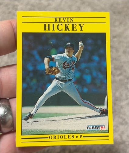 1991 Fleer #475 Kevin Hickey — front