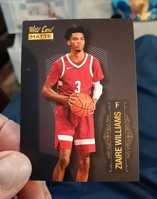 2022 Wild Card Matte National #MBN-20 Ziaire Williams — front