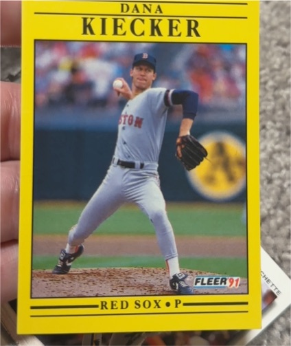 1991 Fleer #99 Dana Kiecker — front