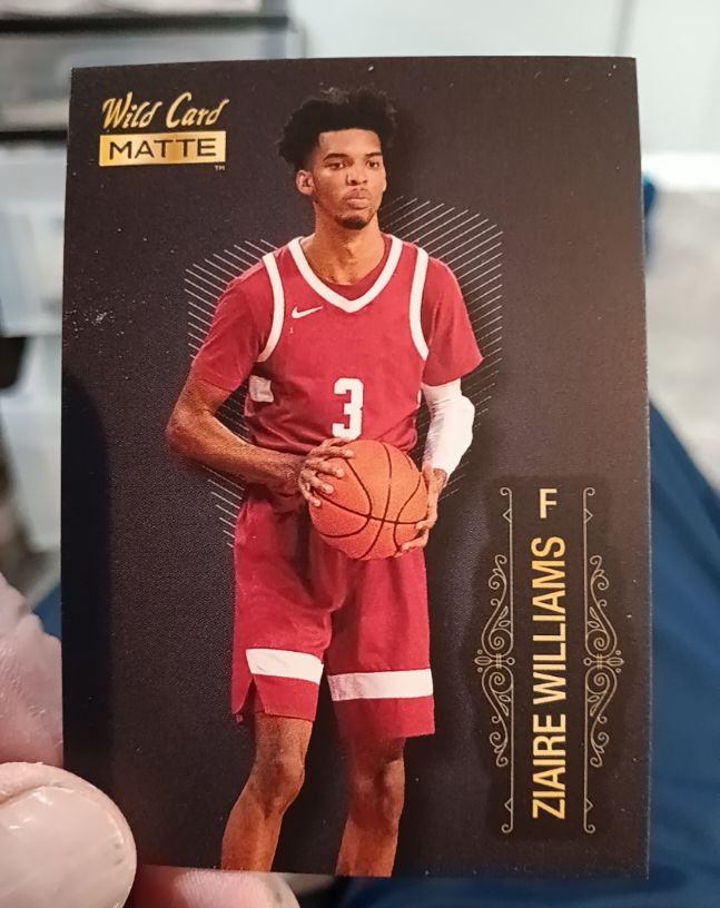 2022-23 Wild Card Matte #MB-77 Ziaire Williams — front