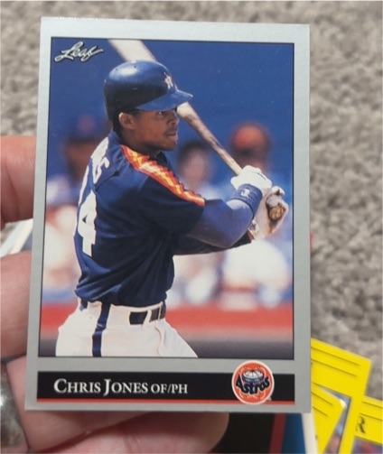 1992 Leaf #444 Chris Jones — front