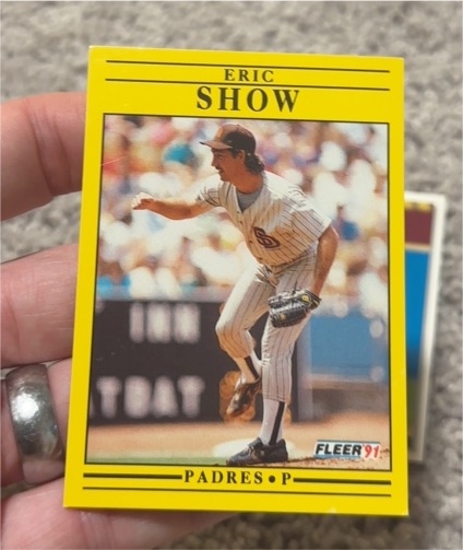 1991 Fleer #544 Eric Show — front