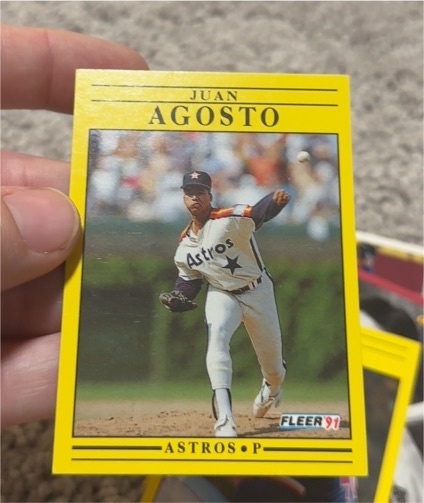 1991 Fleer #497 Juan Agosto — front