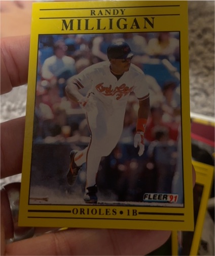 1991 Fleer #484 Randy Milligan — front