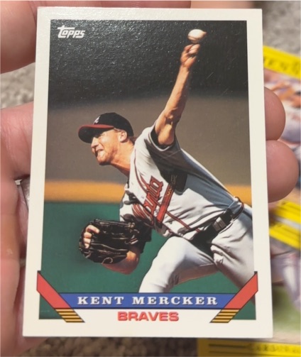 1993 Topps #144 Kent Mercker — front
