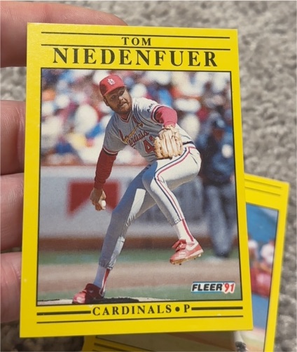 1991 Fleer #639 Tom Niedenfuer — front