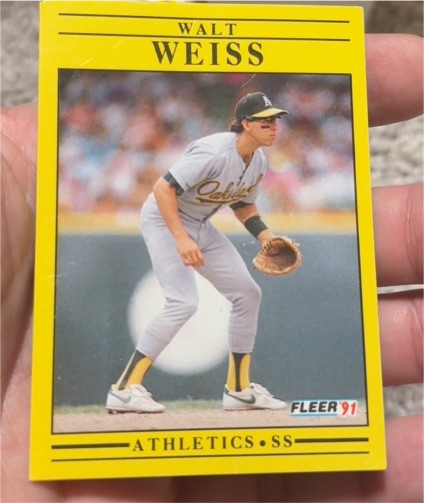 1991 Fleer #26 Walt Weiss — front