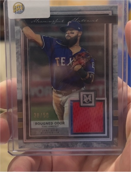 2020 Topps Museum Collection Meaningful Material #MMR-RD Rougned Odor — front