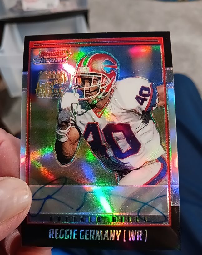 2001 Bowman Chrome #BCRGE Reggie Germany — front