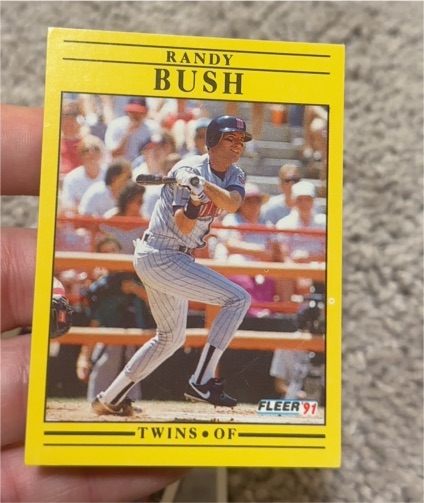 1991 Fleer #605 Randy Bush — front