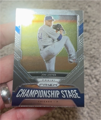 2021 Panini Prizm Championship Stage #CS7 Jon Lester — front