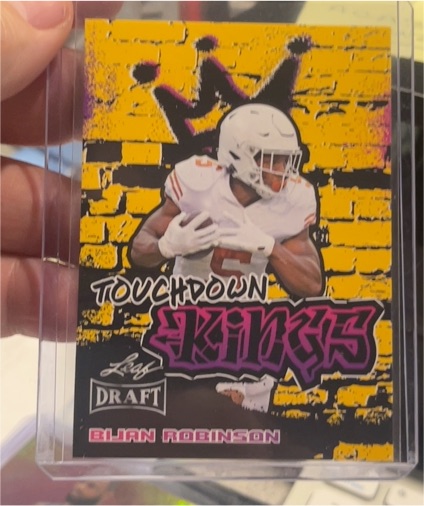 2023 Leaf Draft #95 Bijan Robinson — front