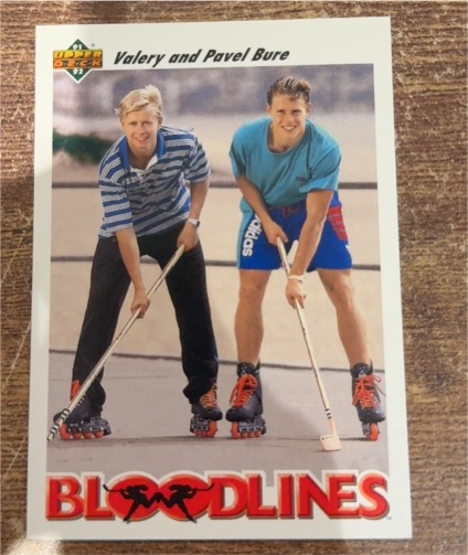 1991-92 Upper Deck #647 Valery and Pavel Bure — front