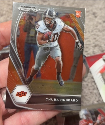 2021 Panini Prizm Draft Picks #125 Chuba Hubbard — front