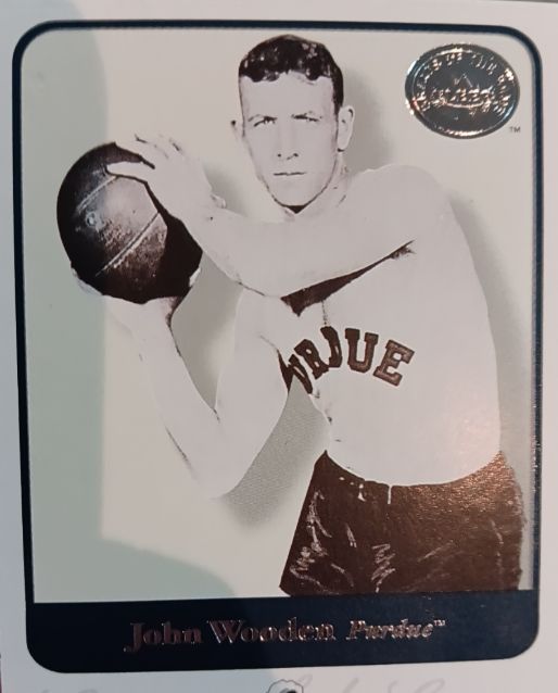 2001 Upper Deck Hall of Famers John Wooden — front