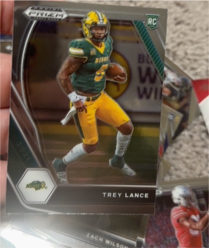 2021 Panini Prizm Draft Picks #120 Trey Lance Rookie Card — front