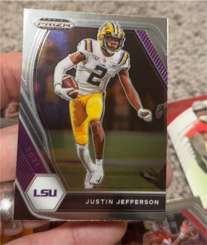 2021 Panini Prizm Draft Picks #56 Justin Jefferson — front