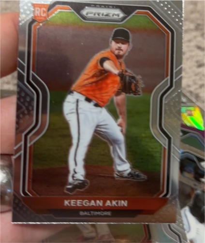 2021 Panini Prizm #14 Keegan Akin — front