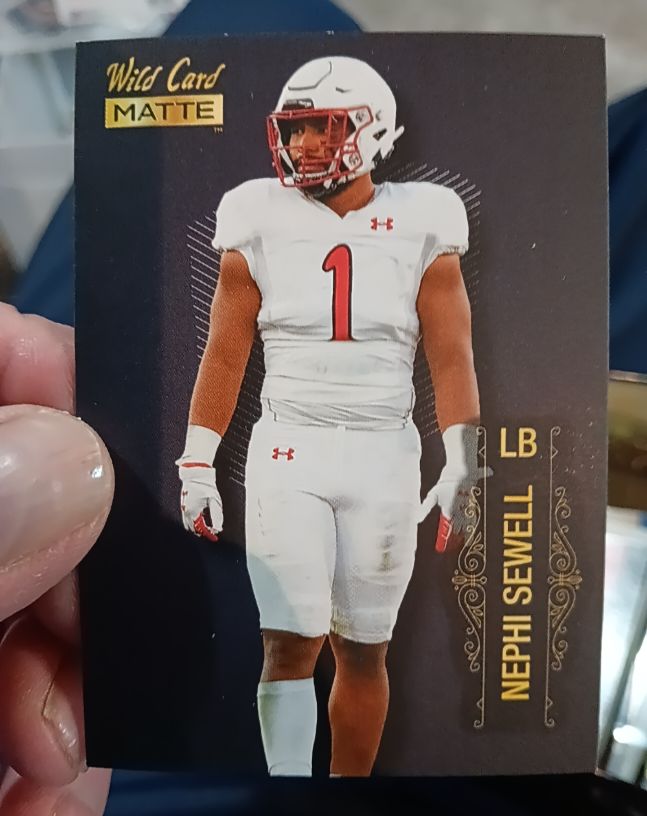 2022 Wild Card Matte #MB-89 Nephi Sewell — front