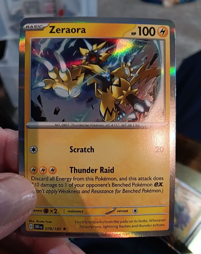 2023 Pokemon SV10: Destined Rivals #078 Zeraora — front