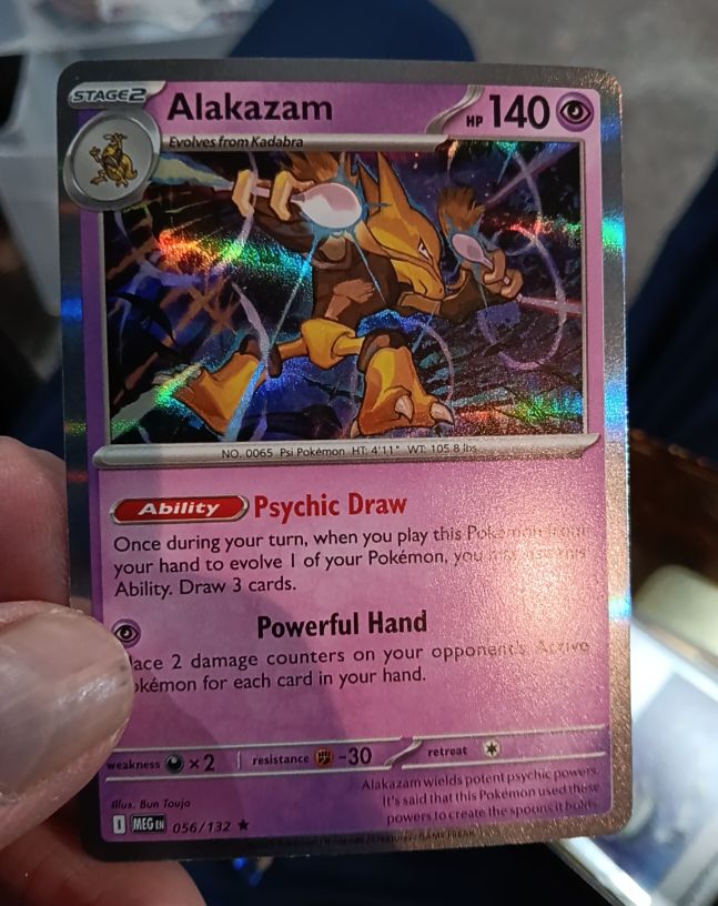 2025 Pokemon TCG Mega Evolutions #056 Alakazam — front