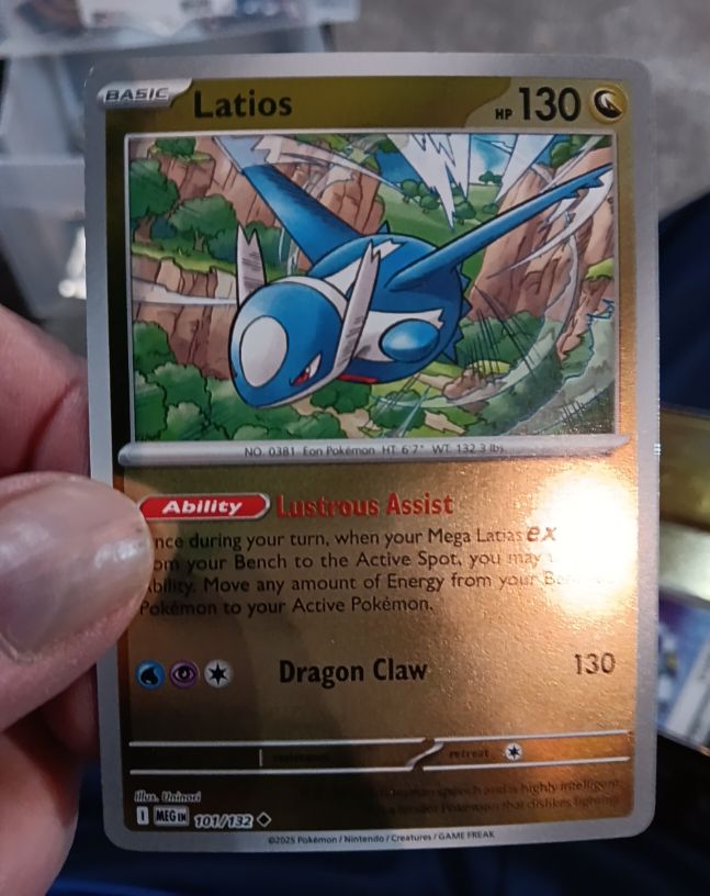 2025 Pokémon ME01: Mega Evolution #101 Latios — front