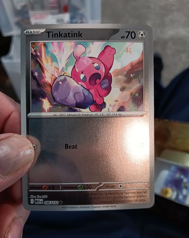 2023 Pokemon Mega Evolution #096 Tinkatink — front