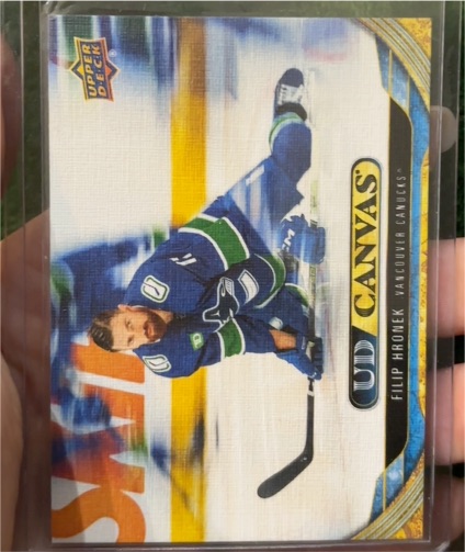 2024-25 Upper Deck #C166 Filip Hronek UD Canvas Vancouver Canucks — front