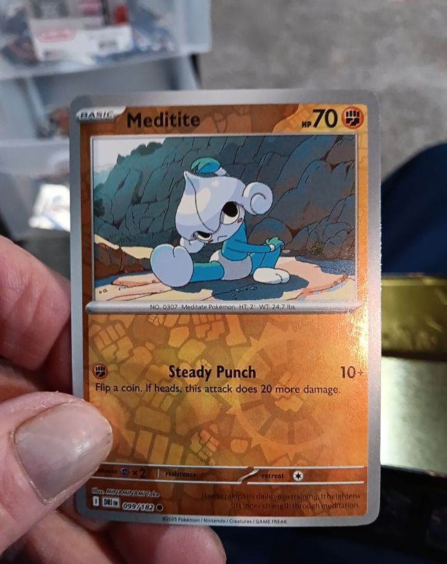 2023 Pokemon Scarlet & Violet Destined Rivals #099 Meditite — front