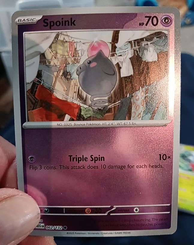 2025 Pokemon Mega Evolution #062 Spoink — front